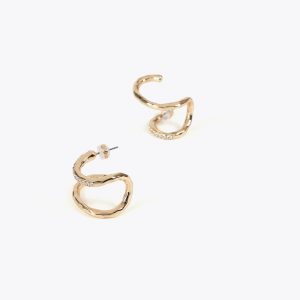 LOLA CASADEMUNT LF2503054 Pendientes efecto piercing combinados joya METAL-METAL