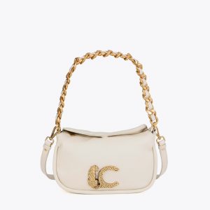 LOLA CASADEMUNT LS2604075 Bolso LC animal con detalle cadena CRUDO