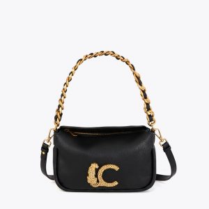 LOLA CASADEMUNT LS2604075 Bolso LC animal con detalle cadena NEGRO