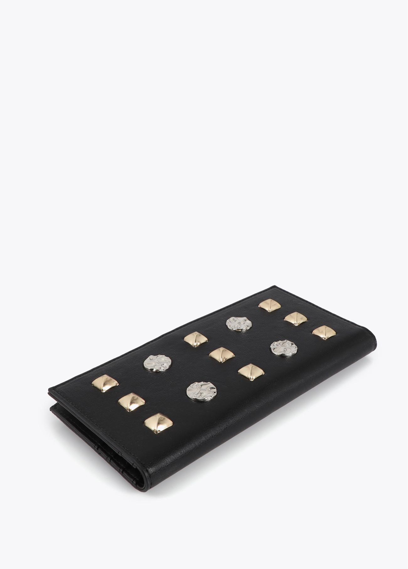 LOLA CASADEMUNT LS2612015 Cartera con tachas oro y plata NEGRO - Imagen 3