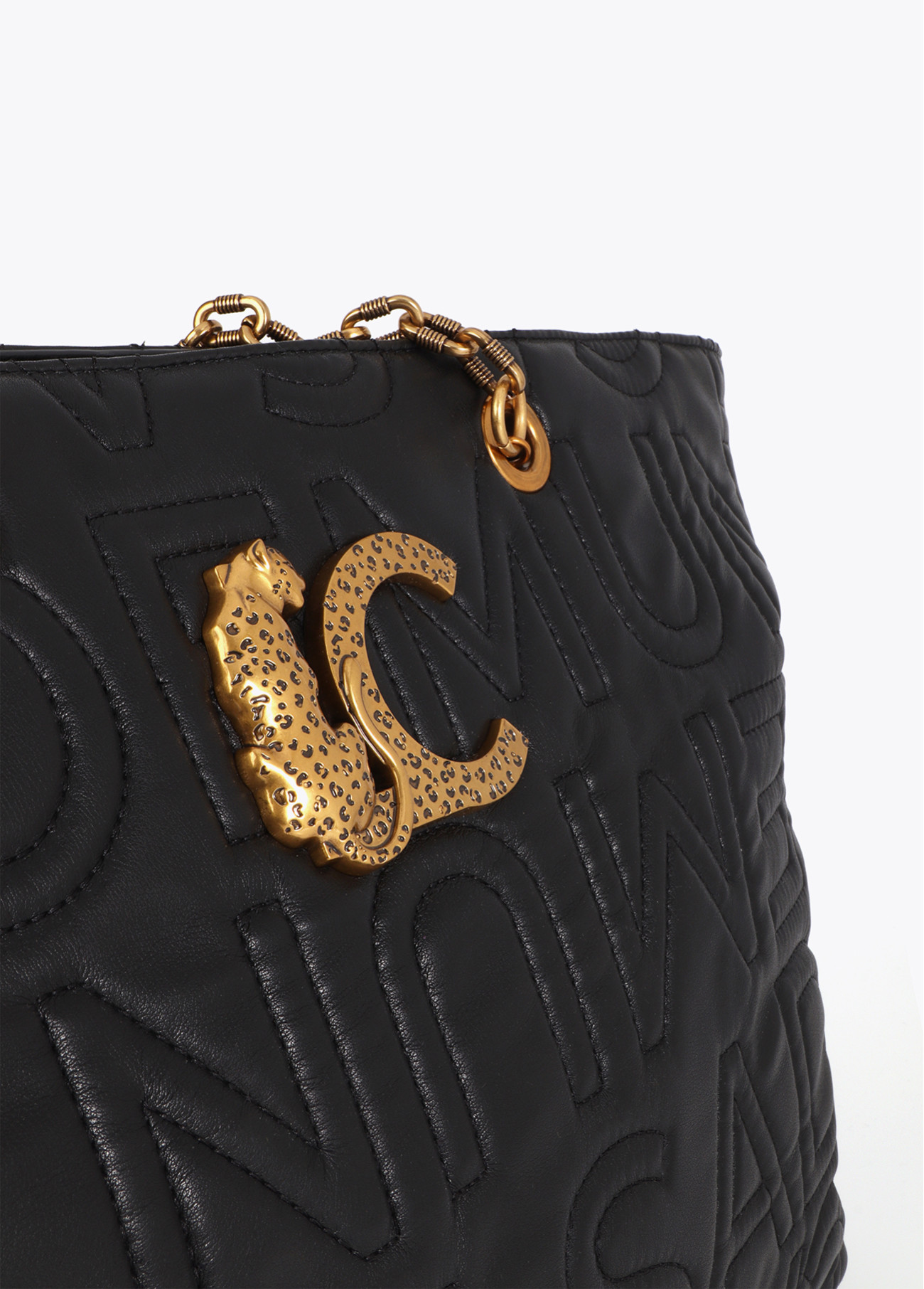 LOLA CASADEMUNT LS2604101 Shopper pespunte logo NEGRO - Imagen 4