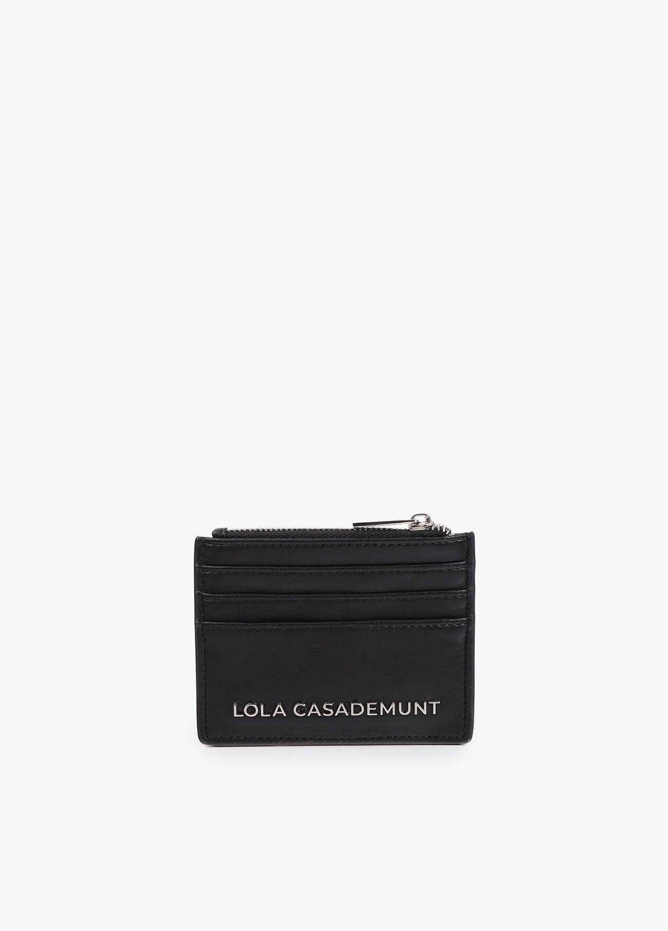 LOLA CASADEMUNT LS2612017 Tarjetero con tachas oro y plata NEGRO - Imagen 2