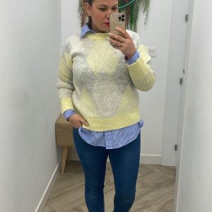 jersey rombos amarillo