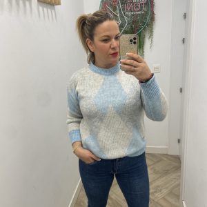 jersey rombo celeste