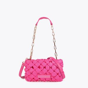 LOLA CASADEMUNT LS2604078 Bandolera material efecto nudos ROSA