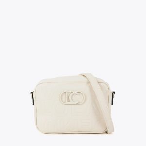 LOLA CASADEMUNT LS2604031 Bandolera pespuntes monograma CRUDO