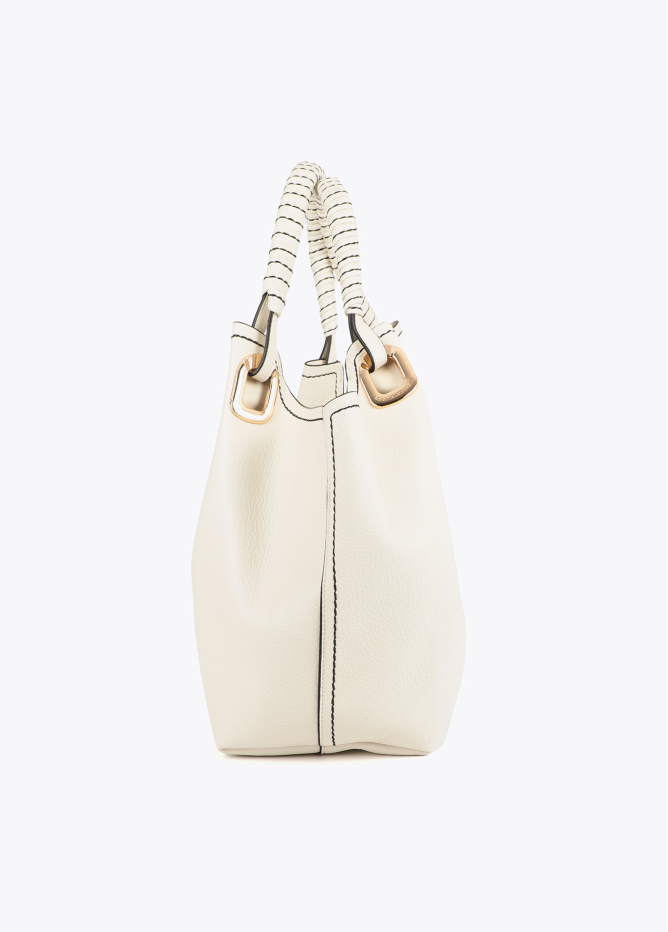 LOLA CASADEMUNT LS2604021 Shopper asa trenzada detalles metálicos CRUDO - Imagen 5