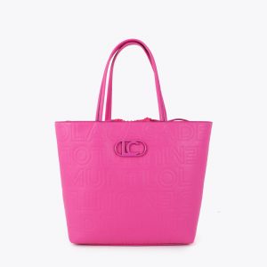 LOLA CASADEMUNT LS2604030 Shopper desestructurado pespuntes monograma BUGANVILIA