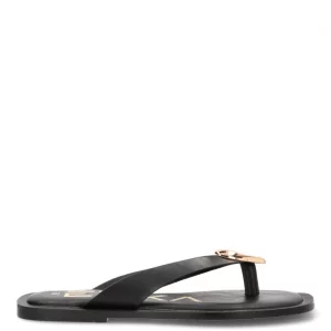 ETIKA Sandalia Plana 10108 Negro