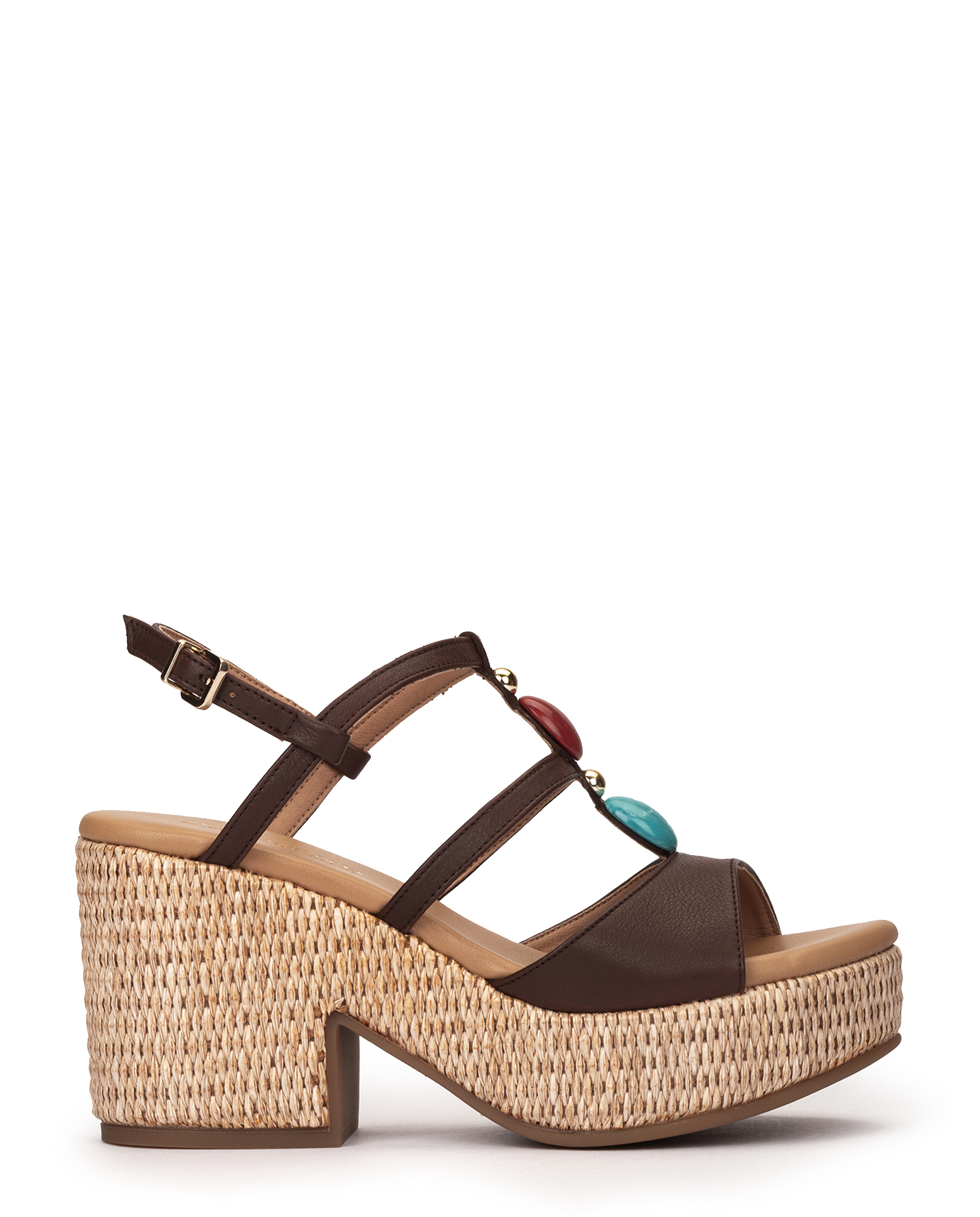 The Weekend 16450 ATENEA CAPUCCINO HMA.VL4 PLT.RAFIA 16450 - FORR.PLAT RAFIA IBIZACAME