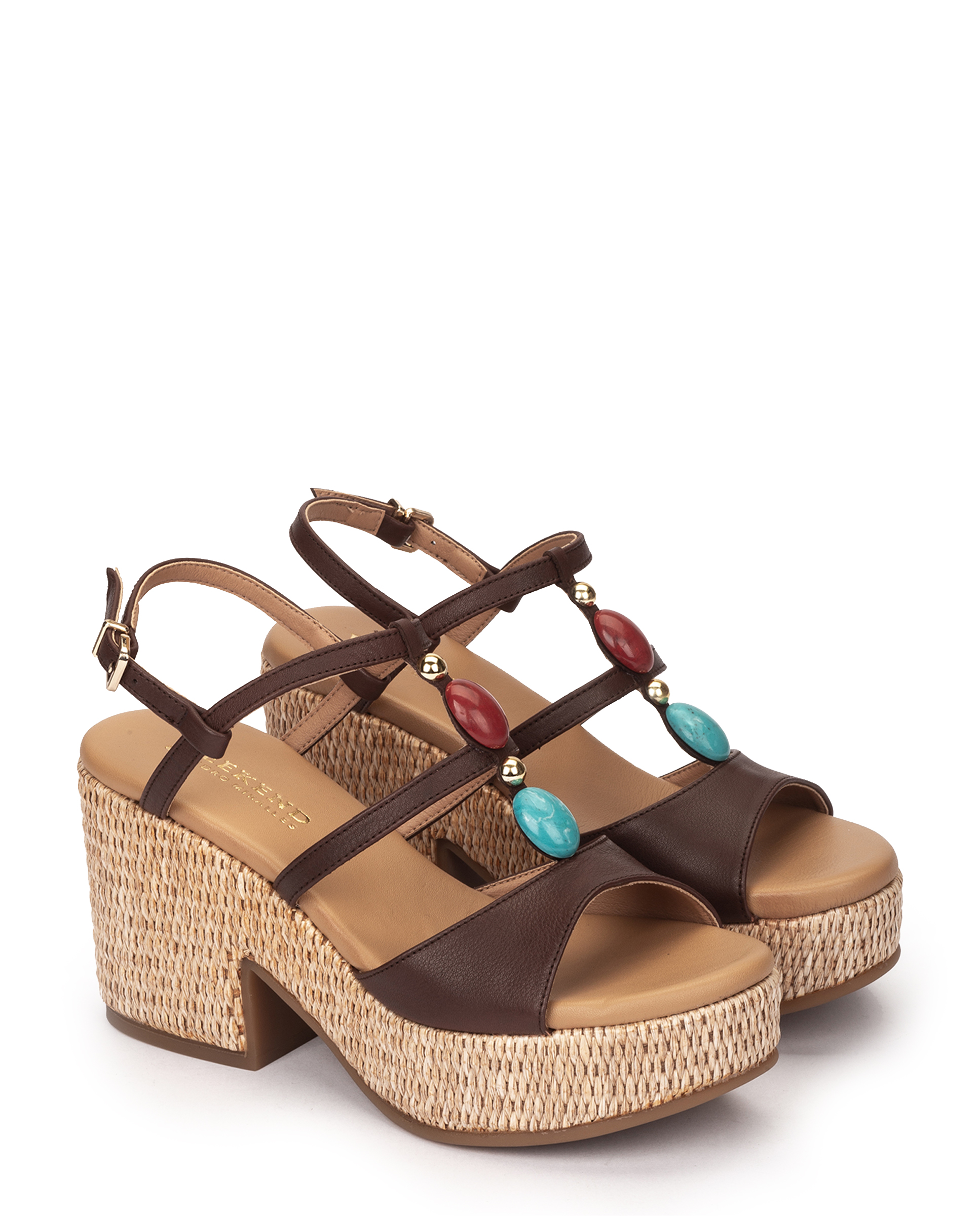 The Weekend 16450 ATENEA CAPUCCINO HMA.VL4 PLT.RAFIA 16450 - FORR.PLAT RAFIA IBIZACAME - Imagen 3