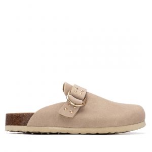 REFRESH 17500802 Zueco de mujer plano Beige