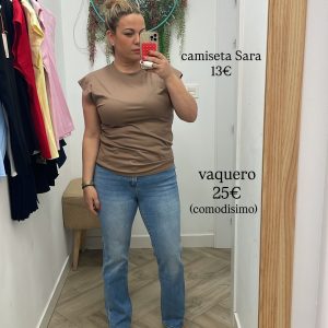 Sara taupe camiseta