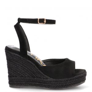 ETIKA SANDALIA CUÑA ALTA ANACAPRI 20061 NEGRO