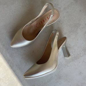 Desiree SAGA13 Salon destalonado tacon 7,5cm STAR PLATINO