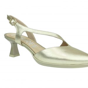 Desiree MAIA29 Zapato destalonado correa cruzada tacon 4,5 STAR PLATINO