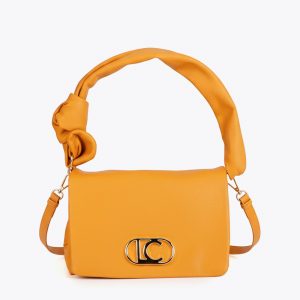 LOLA CASADEMUNT LS2604080 Bandolera asa anudada MOSTAZA