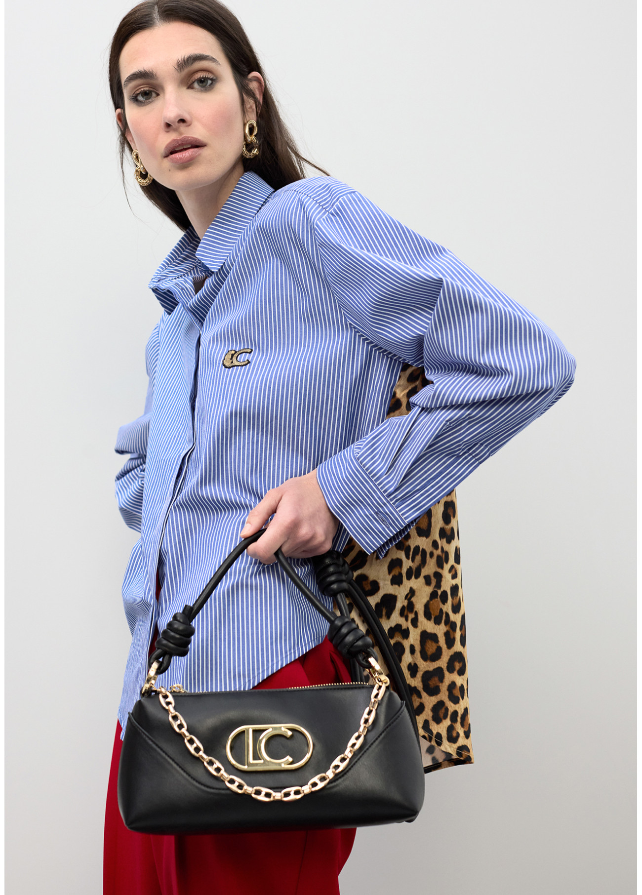 LOLA CASADEMUNT LS2604040 Bandolera asa nudos pieza inferior NEGRO - Imagen 2