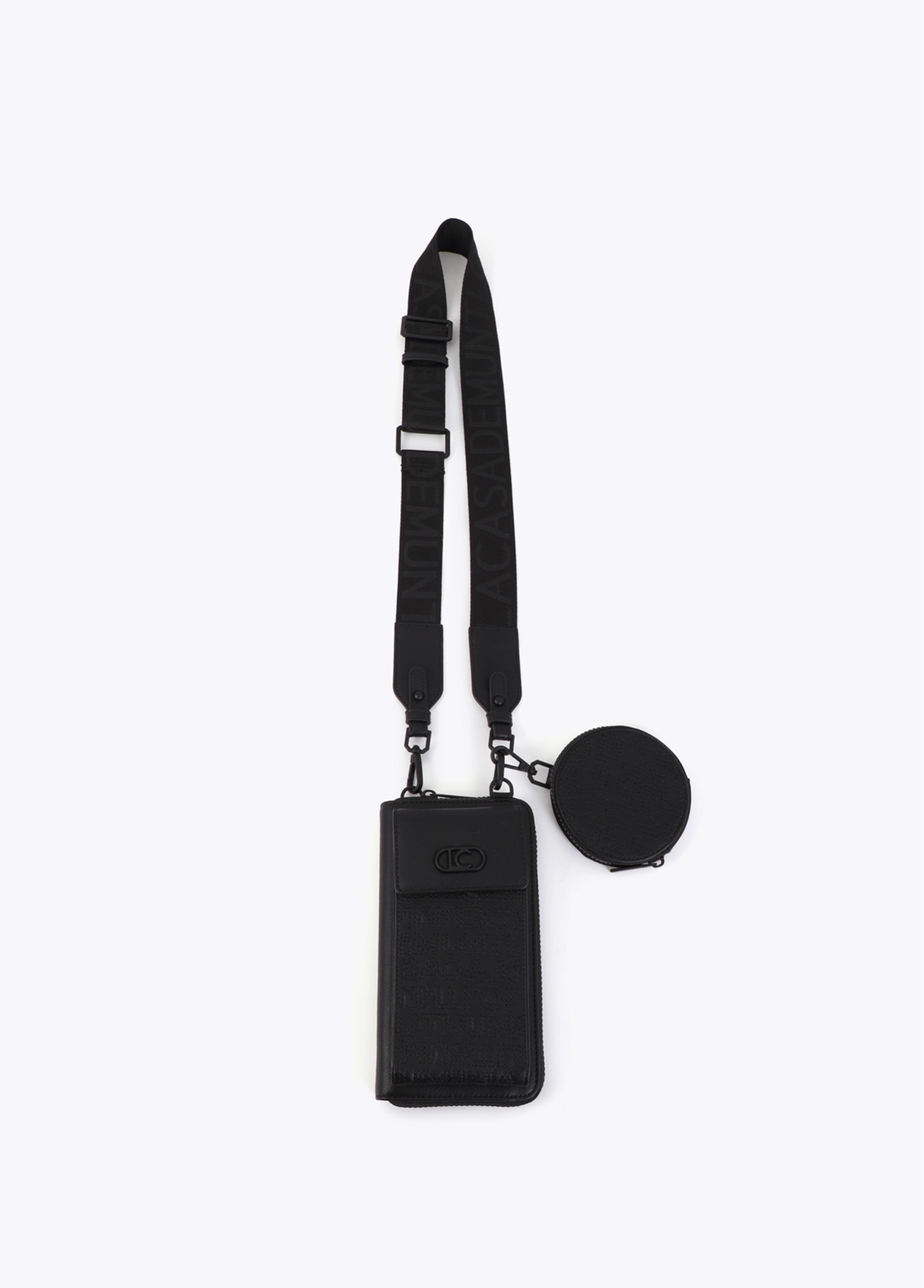 LOLA CASADEMUNT LS2612003 Bolsito para el movil pespuntes logo NEGRO - Imagen 5