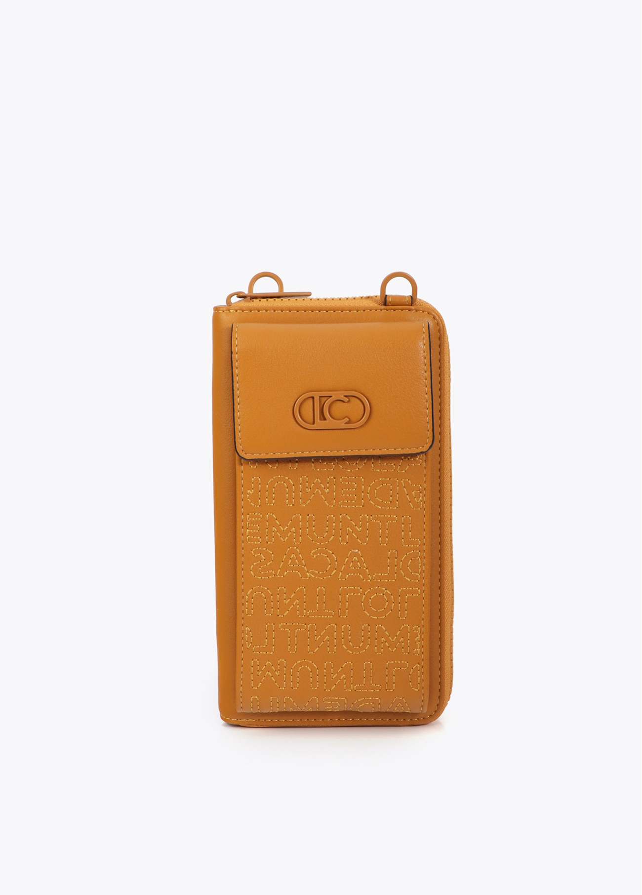 LOLA CASADEMUNT LS2612003 Bolsito para el movil pespuntes logo MOSTAZA - Imagen 2