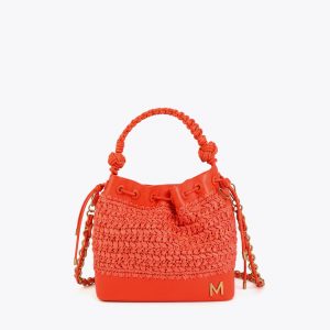 LOLA CASADEMUNT MS2604013 Bombonera rafia color CORAL