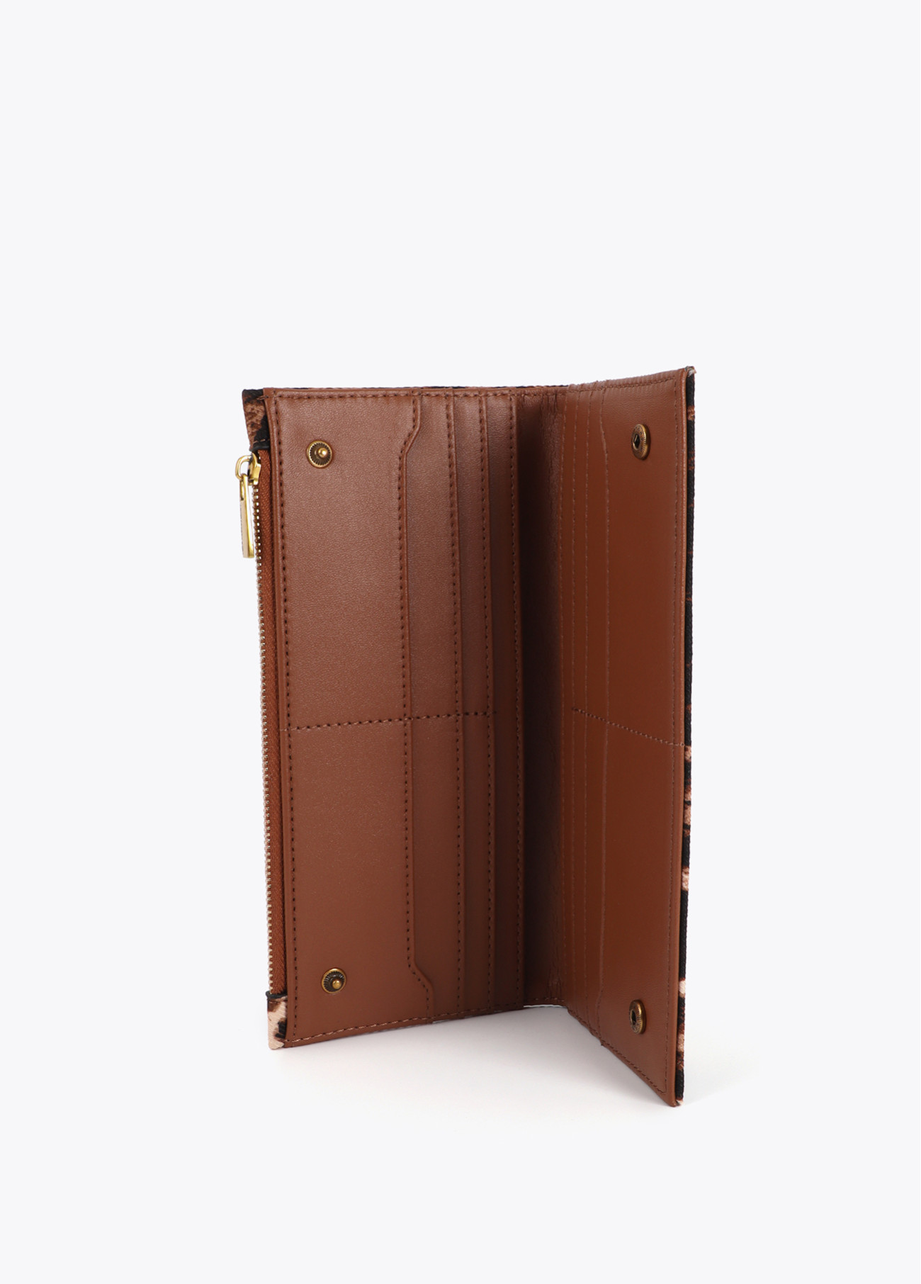 LOLA CASADEMUNT LS2612008 Cartera animal print MARRON-NEGRO - Imagen 4