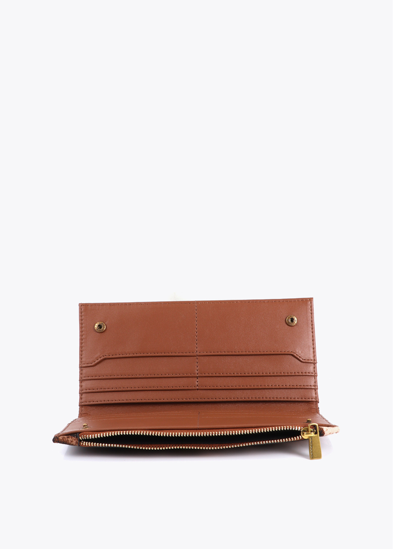 LOLA CASADEMUNT LS2612008 Cartera animal print MARRON-NEGRO - Imagen 5