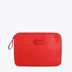 LOLA CASADEMUNT LS2612018 Funda básica laptop ROJO