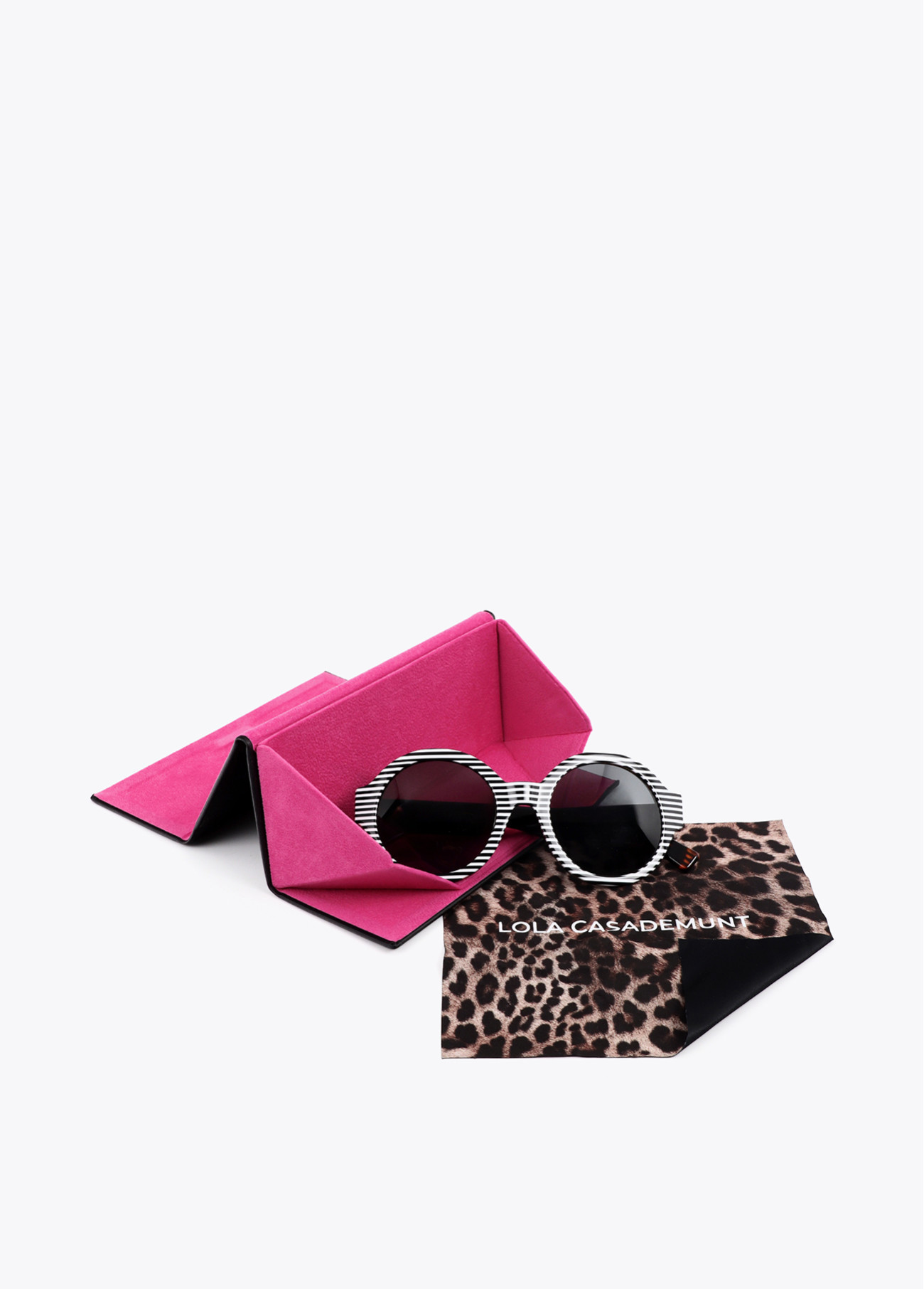 LOLA CASADEMUNT LS2609007 Gafas de sol redondas en tonos bicolor - Imagen 2