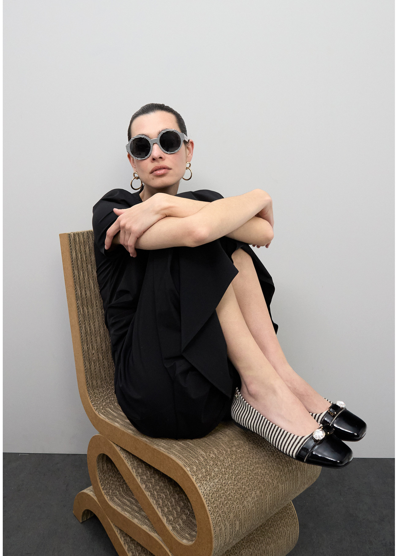 LOLA CASADEMUNT LS2609007 Gafas de sol redondas en tonos bicolor - Imagen 3