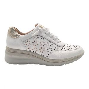 PITILLOS 11111  DEPORTIVO PIEL BOMBEADA BLANCO