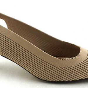 DANGELA DHA30669 SALON TEXTIL, DESTALONADO. TACON CHUPETE BEIGE