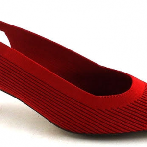 DANGELA DHA30669 SALON TEXTIL, DESTALONADO. TACON CHUPETE ROJO