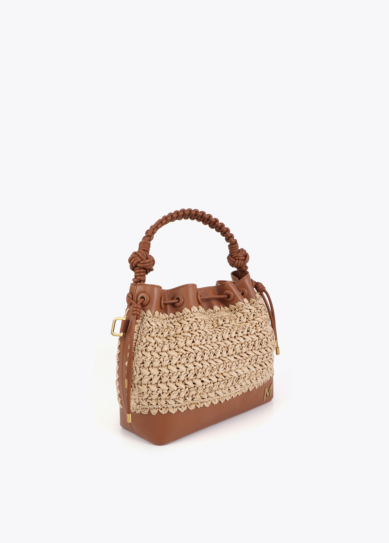 LOLA CASADEMUNT MS2604012 Judas combinada rafia y efecto piel MARRON - Imagen 5