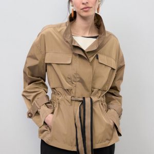 LOLA CASADEMUNT LS2602047 Parka cinturón adorno TIERRA