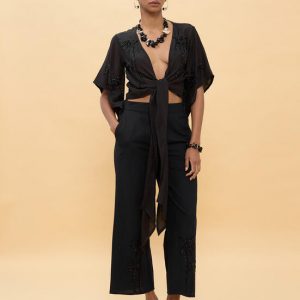 LOLA CASADEMUNT LS2614005 Pantalón falda NEGRO