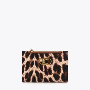 LOLA CASADEMUNT LS2612009 Monedero animal print MARRON-NEGRO