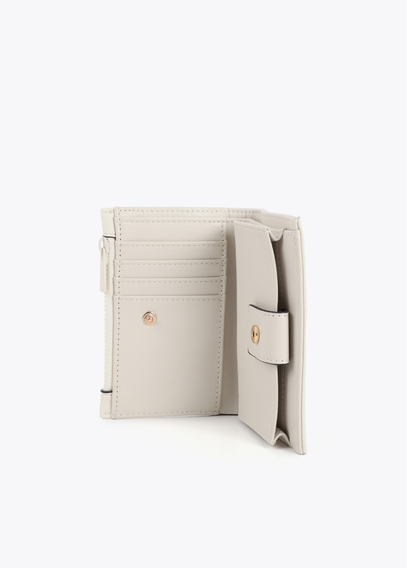 LOLA CASADEMUNT LS2612005 Monedero pespuntes logo CRUDO - Imagen 4