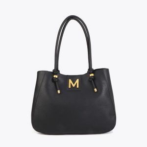 LOLA CASADEMUNT MS2604008 Shopper detalles metal NEGRO