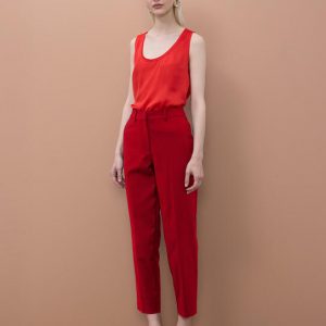 LOLA CASADEMUNT MS2614021 Pantalón cinta logo M ROJO