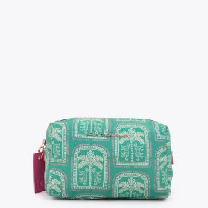 LOLA CASADEMUNT LS2612002 Neceser de nylon estampado multicolor VERDE-MULTICOLOR