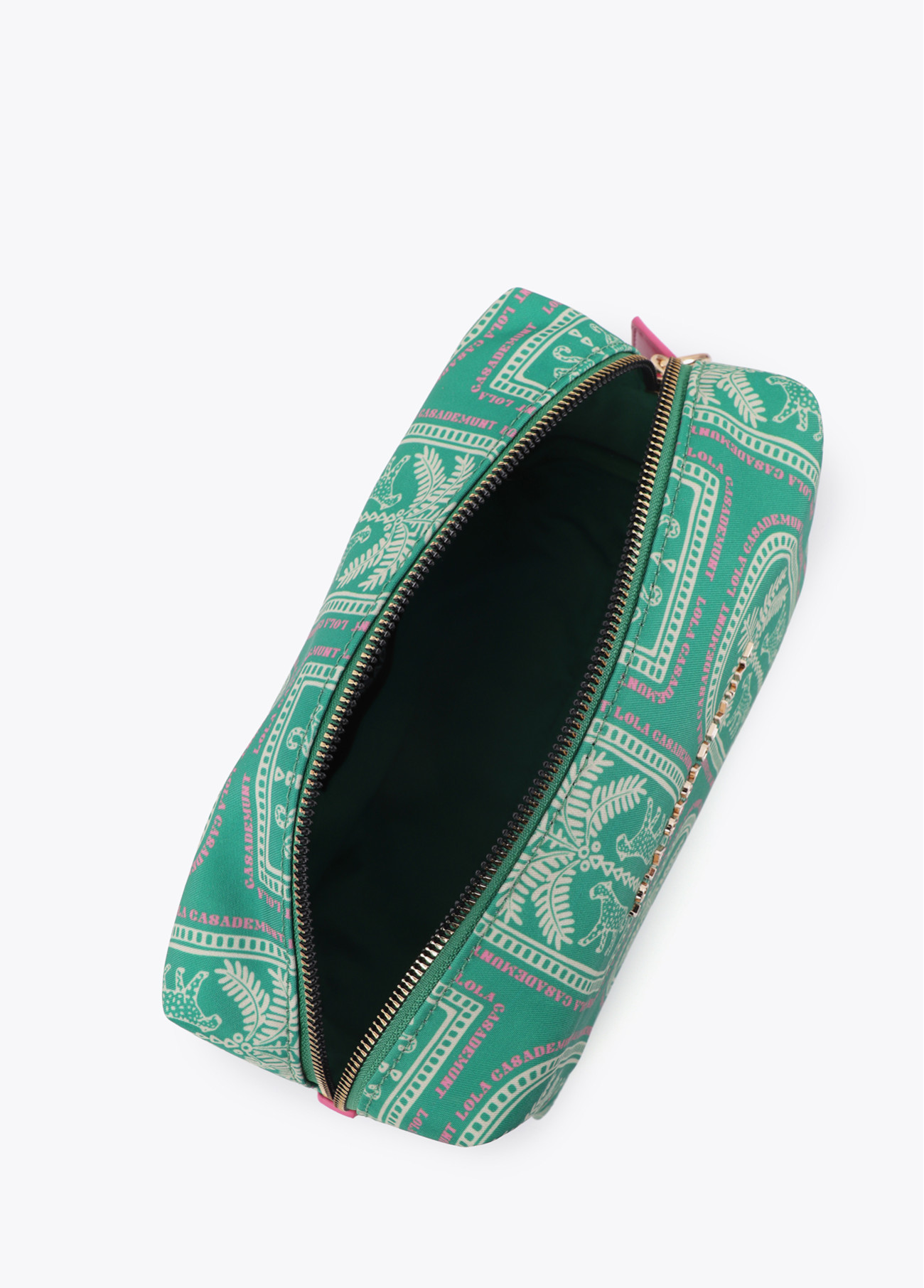 LOLA CASADEMUNT LS2612002 Neceser de nylon estampado multicolor VERDE-MULTICOLOR - Imagen 5