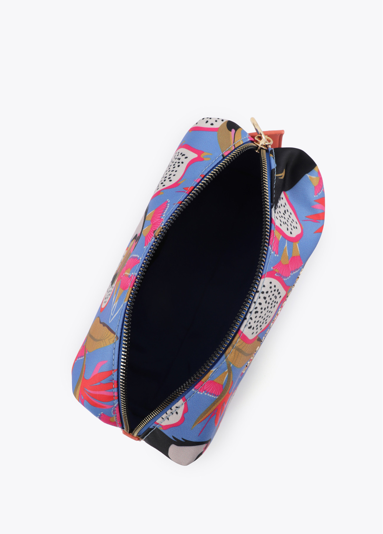 LOLA CASADEMUNT LS2612002 Neceser de nylon estampado multicolor AZUL-MULTICOLOR - Imagen 3