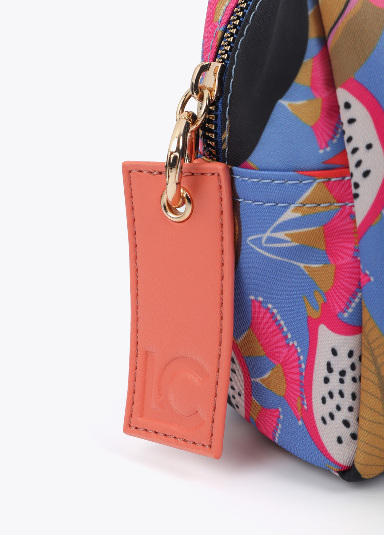 LOLA CASADEMUNT LS2612002 Neceser de nylon estampado multicolor AZUL-MULTICOLOR - Imagen 5