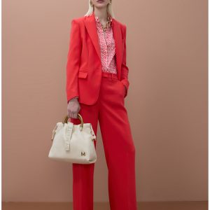 LOLA CASADEMUNT MS2614003 Pantalón rojo de corte recto