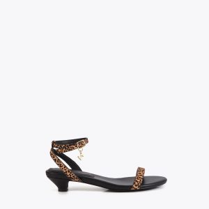 LOLA CASADEMUNT MS2605007 Sandalia de tacón con tiras NEGRO-MARRON