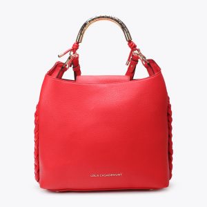 LOLA CASADEMUNT LS2604019 Shopper asa metálica troquelada ROJO