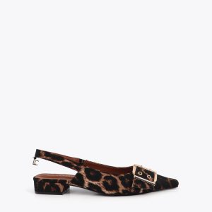 LOLA CASADEMUNT LS2605025 Zapato plano con detalle de tiras y hebillas personalizadas CRUDO-MARRON