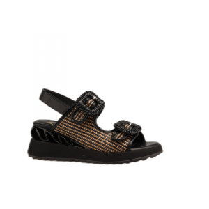 ROCK 85869 Sandalías mujer Negro