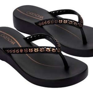 IPANEMA G 83837 GRENDHA EXUBERANCIA PLAT THONG BLACK